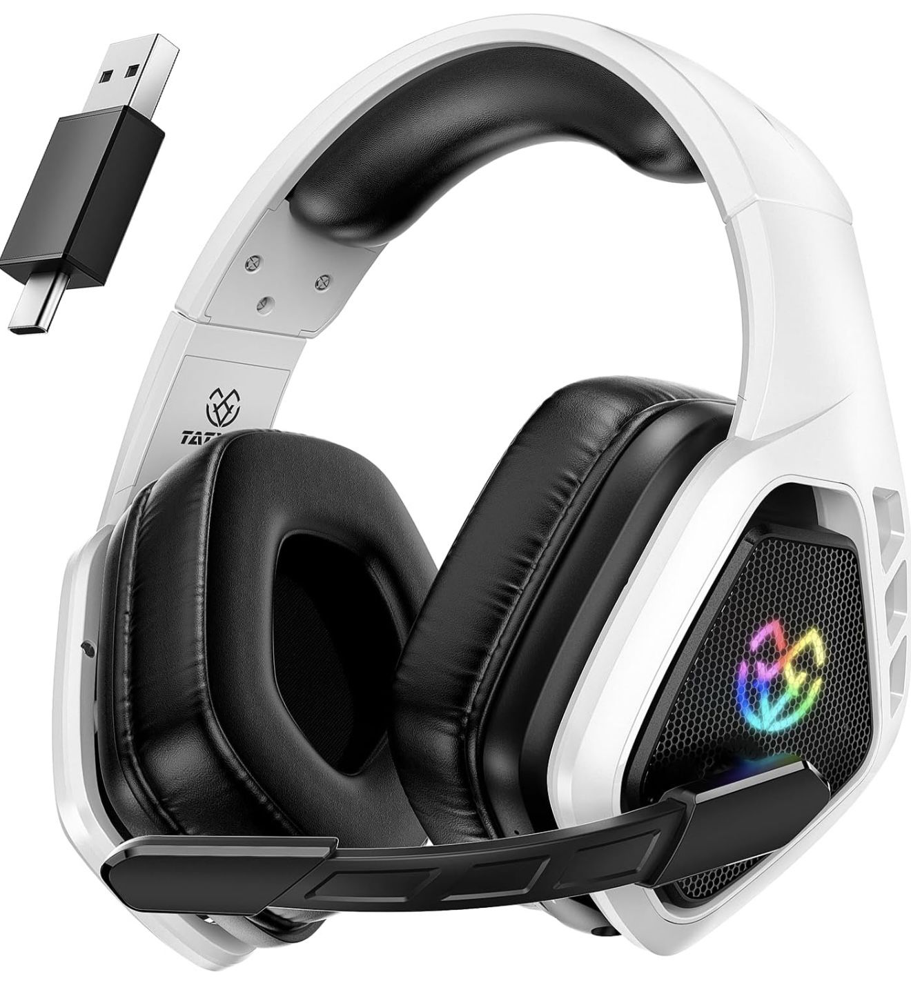 Brand New Wireless Bluetooth Gaming Headphones with Microphone. Dual 2.4 GHZ USB Adapter.