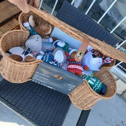 Dog Bone Baskets  Toys Included