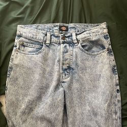 dickies acid washed jeans
