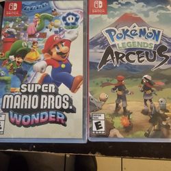Super Mario Wonder Or Pokemon Arceus Brand New