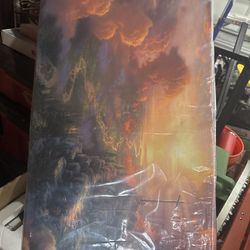 Thomas Kinkade Painting The Cross 