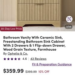 Brand New Vanity Only $125