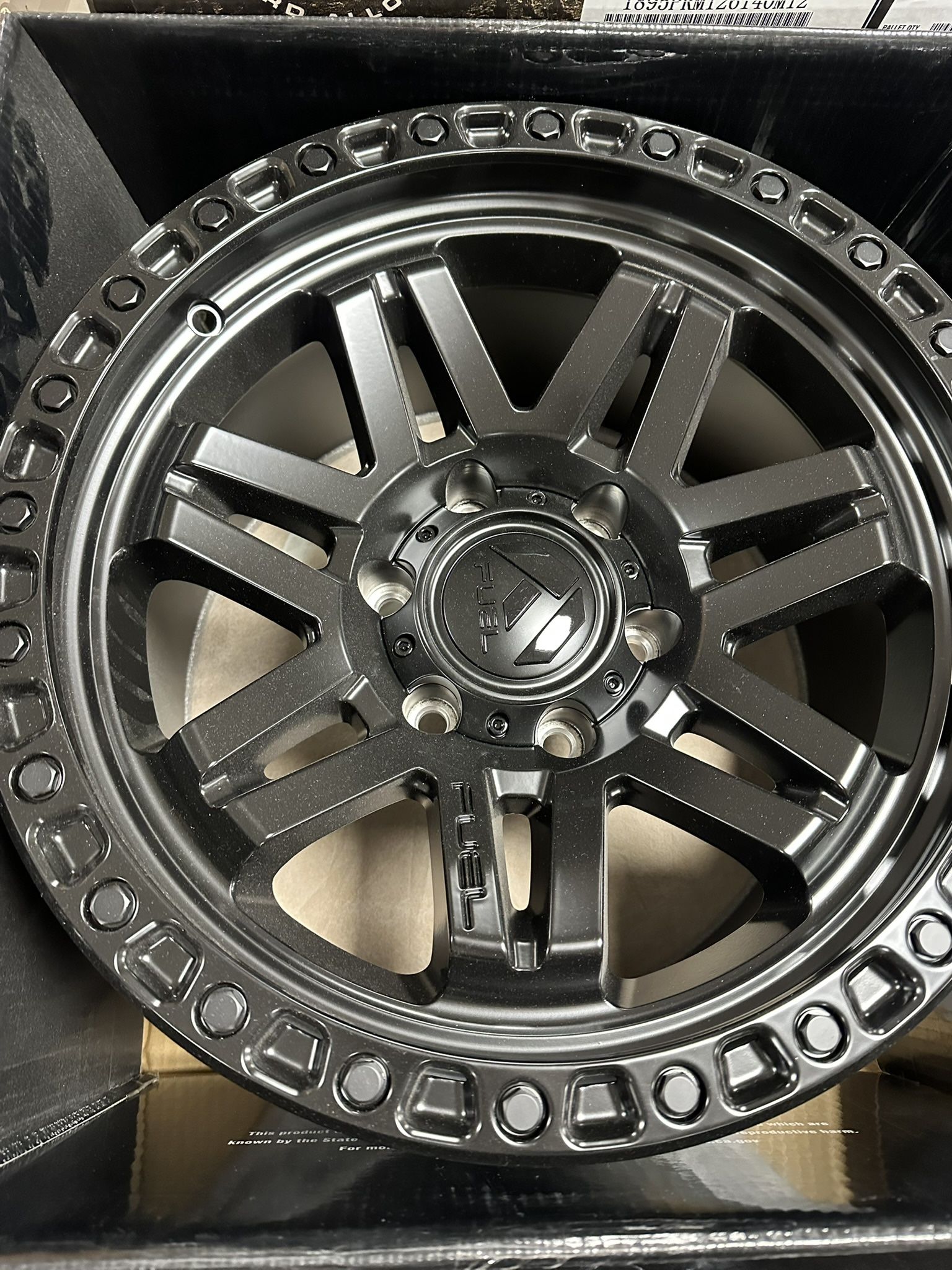 Fuel syndicate 17x9” 6 lug wheels