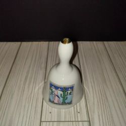 Vintage Ceramic Collectible Bell With Coyote & Cactus Print By MAACK