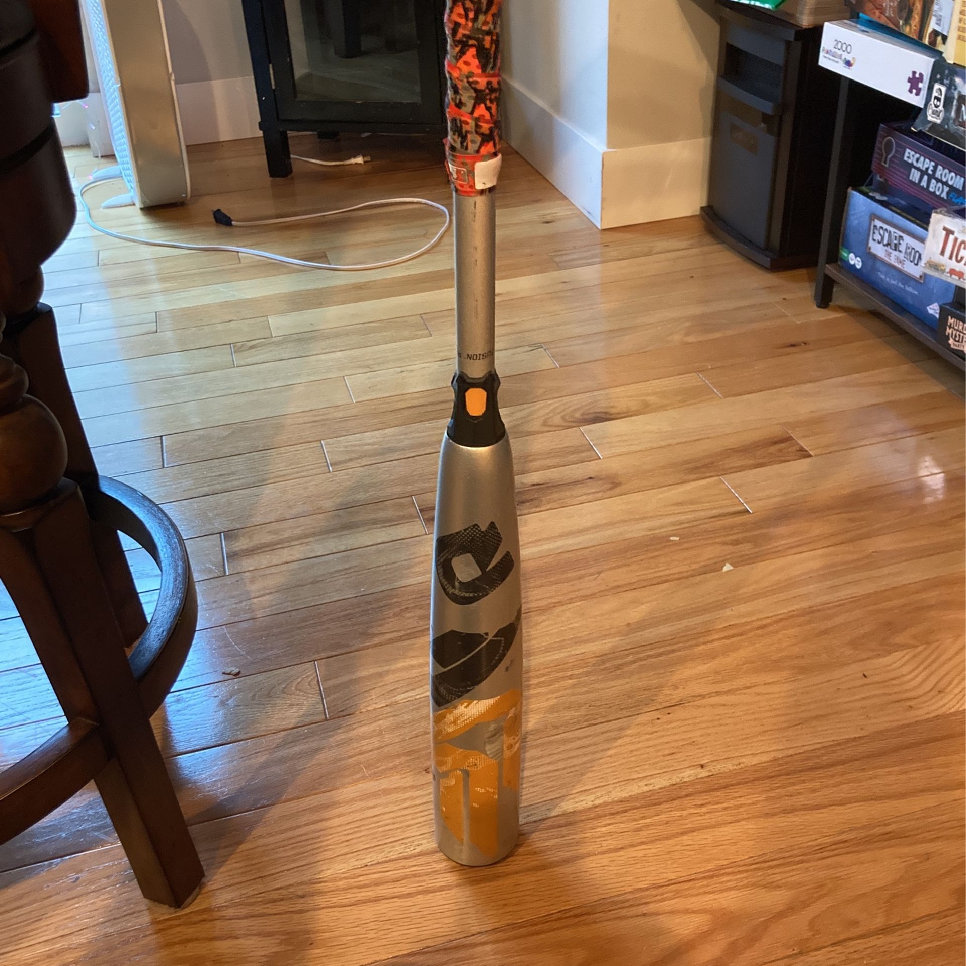 Used 31” Demarini Orange/silver BBCOR -3 Baseball bat