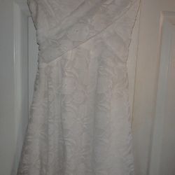 White Lace Slip Dress XS