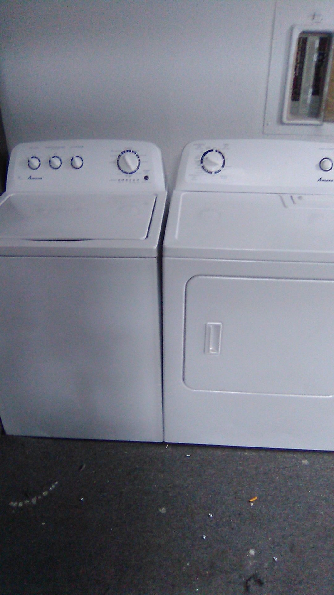 Amana high-efficiency King capacity matching washer and dryer