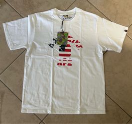 White USA Bape Tee