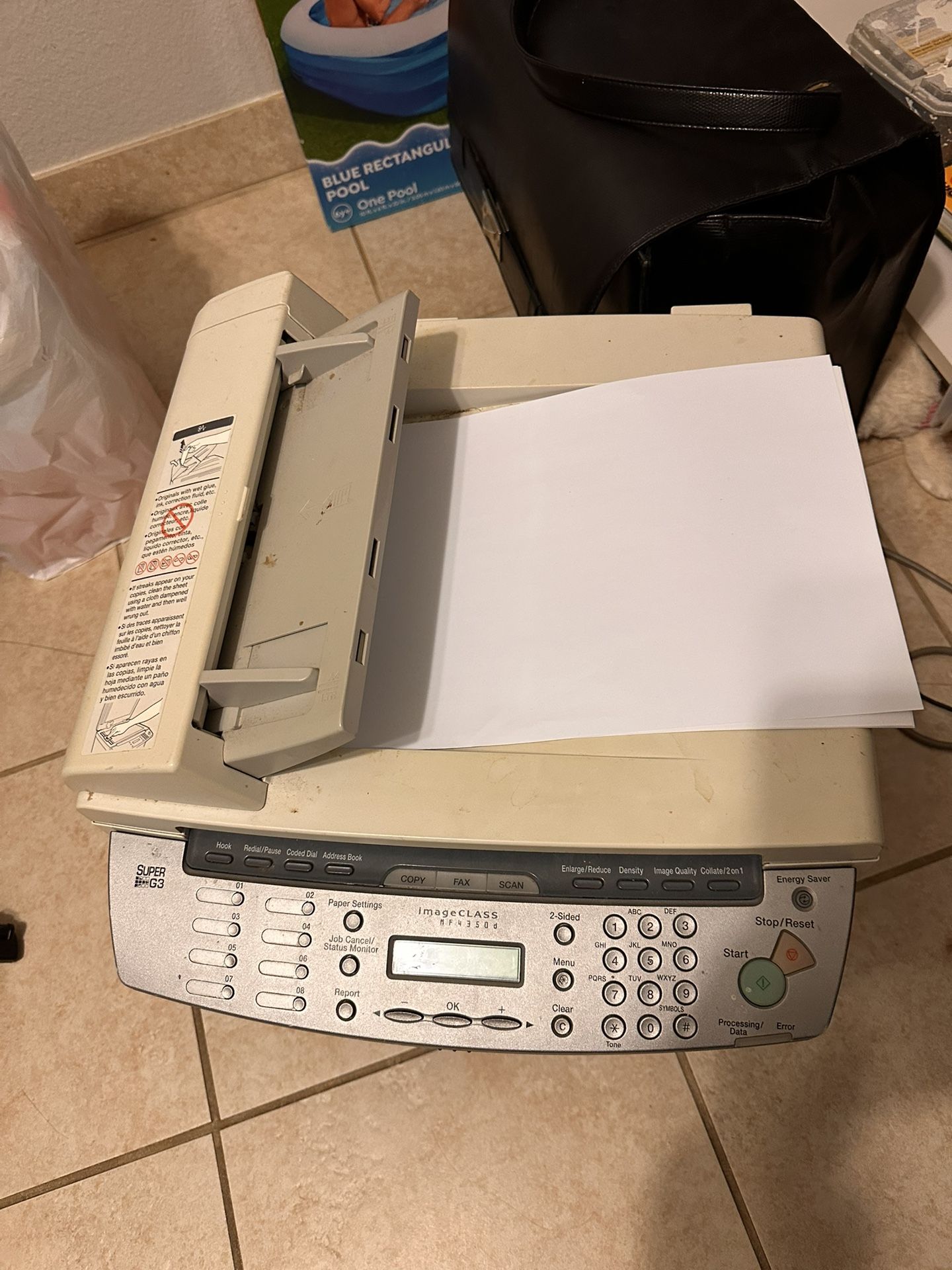 Canon Super G3 Image Class Printer, Copy, Fax Machine