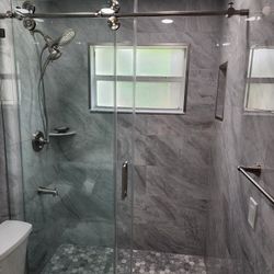 Shower Doors Frameless Included Instalattion Size 60"×78"