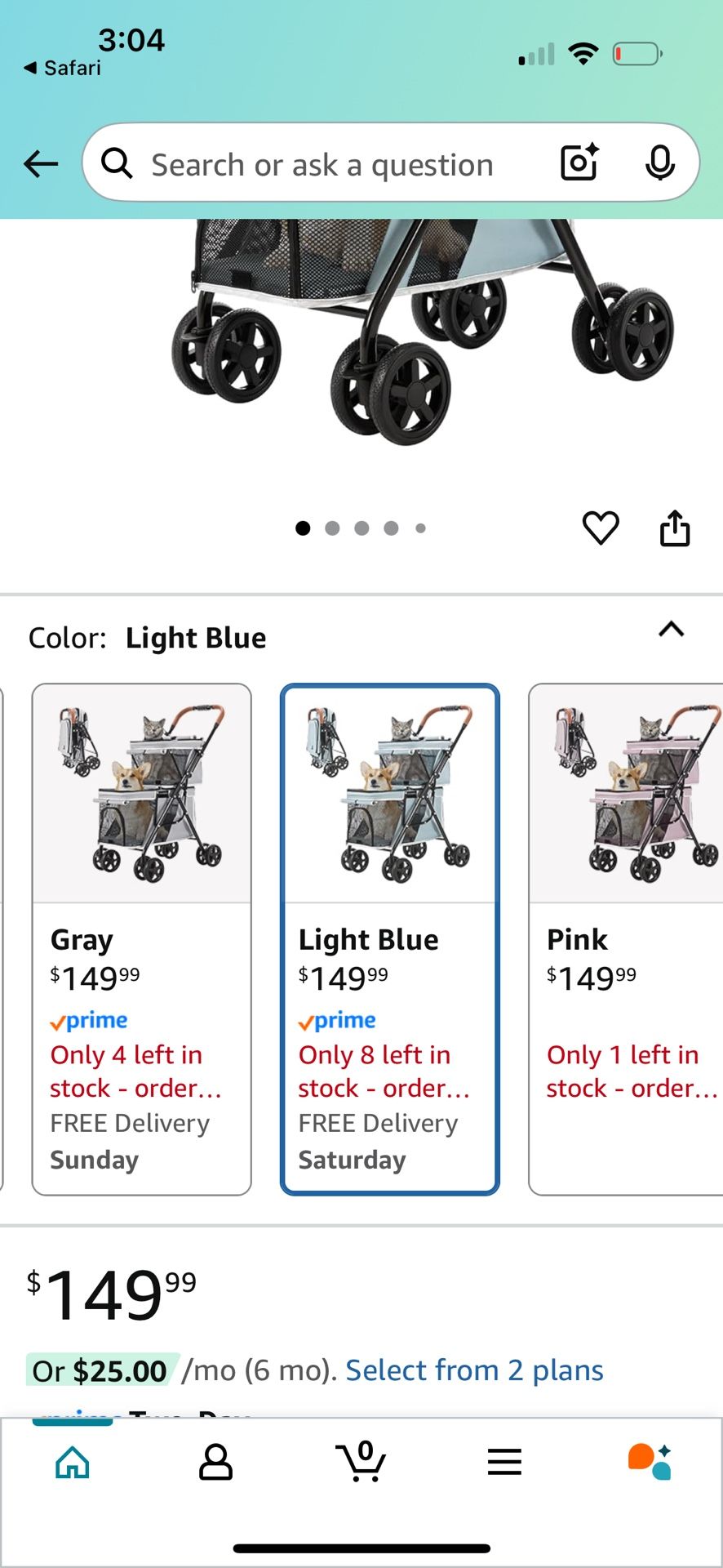 Pet Stroller Double Brand New