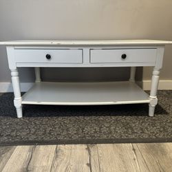 White Wood Coffee Table
