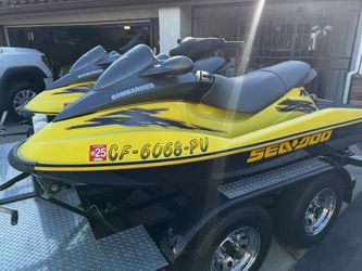 Two RX SeaDoo’s with Trailer