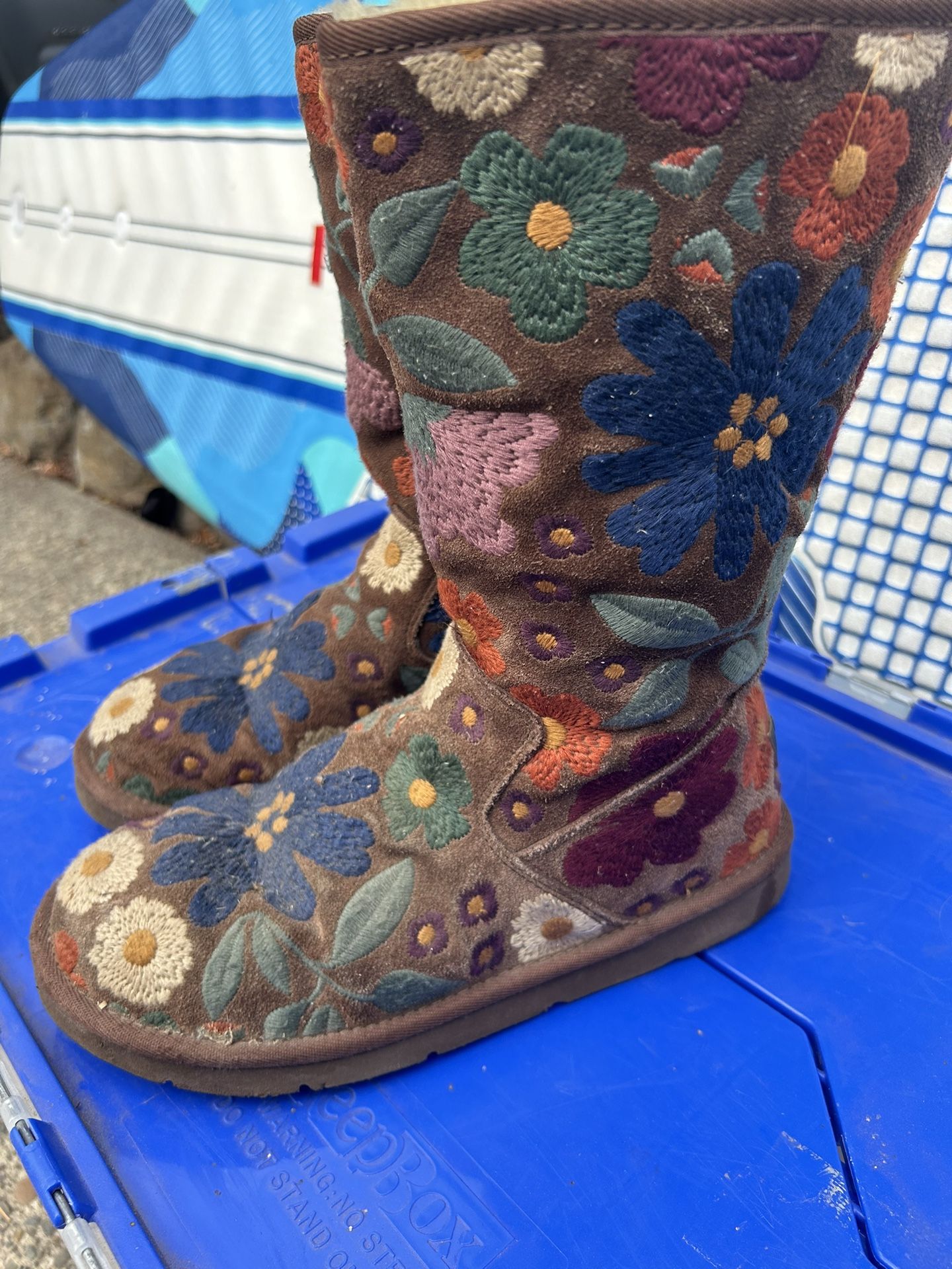 Vintage Cross Stitched UGG Boots