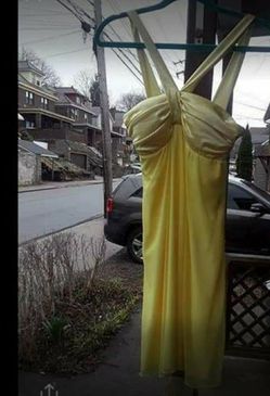 Yellow formal dress