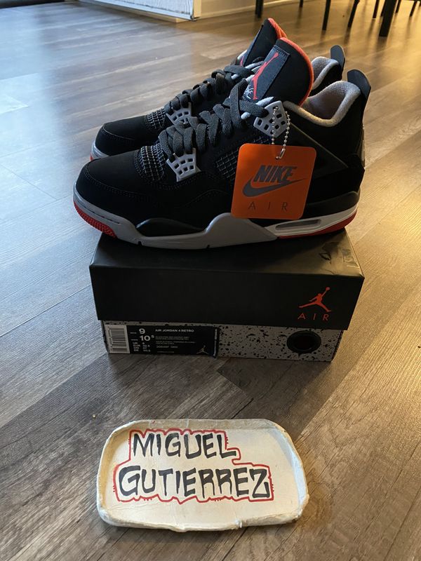 jordan 4 bred size 9