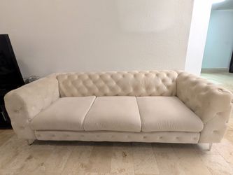 Velvet couch sofa