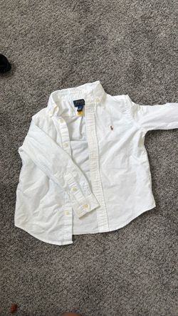 Polo Ralph Lauren Kids White Button-Down Shirt