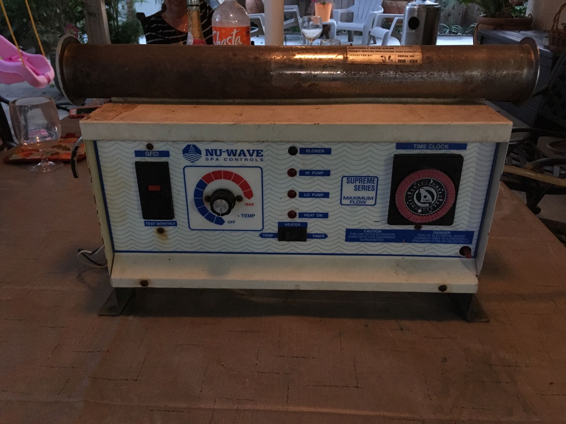 NU-WAVE SPA CONTROLS HEATER model NU-2000