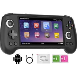 RG556 Retro Handheld Game Console, Android 13 System Unisoc T820 Processor 5.48 Touch Inch AMOLED screen 5500mAh Battery Support WIFI Online DP Output