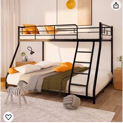 NEW Durable steel bunk bed of Twin over Full, bunk beds for children, adults and adole New on the box