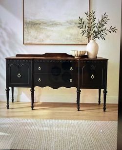 Restored VINTAGE White Sideboard Cabinet Brand Cabinet