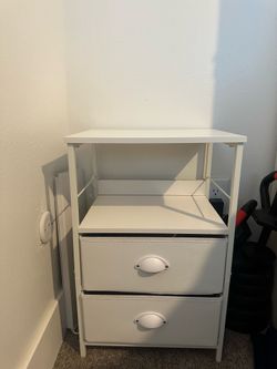 White night table stand