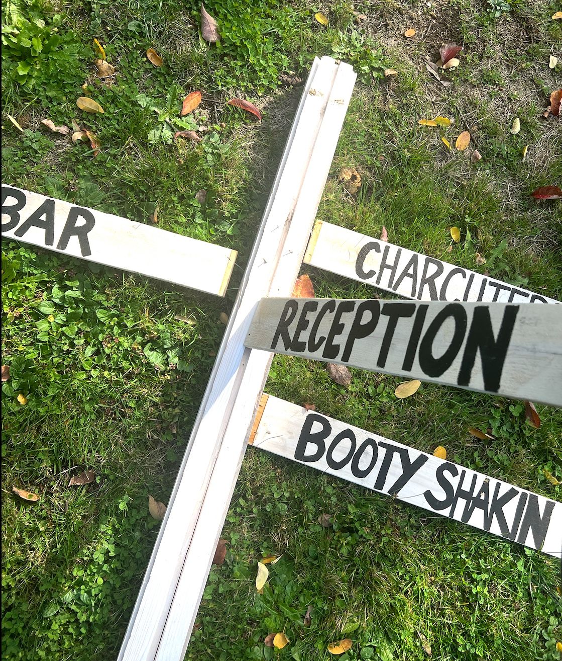 Multidirectional Sign For Your Wedding