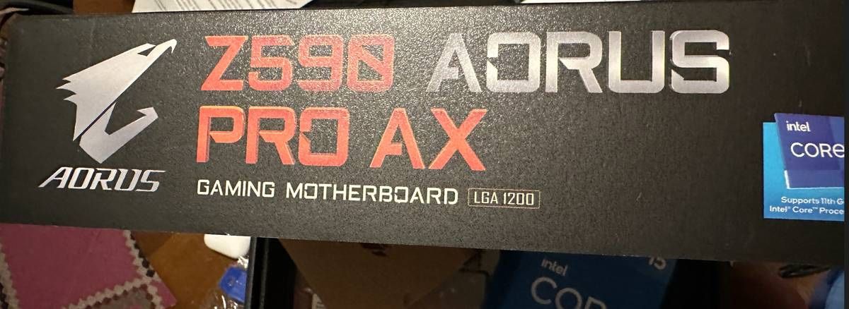 Z590 AORUS Pro AX Motherboard + Intel i5-11600K CPU + 32GB RAM Combo