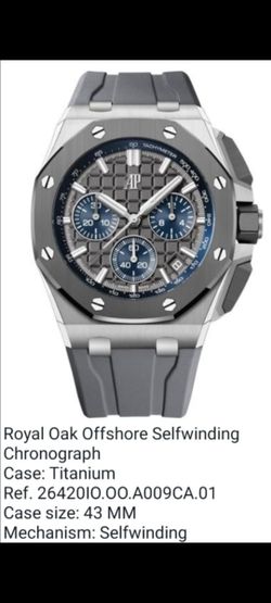 AP Audemars Piguet Royal Oak Offshore 43mm Gray And Blue