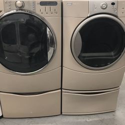 Front Loader Set Washer And Dryer Kenmore THJI