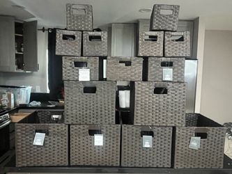 SALE! SET OF LIKE NEW STORAGE BASKETS!