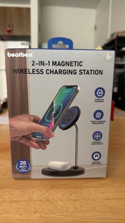 2 in 1 Magnetic Wireless Charging Station
