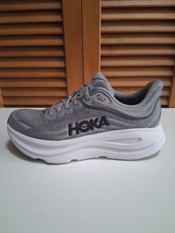 Hoka Bondi 9 Gallactic Grey/ Stellar Grey Men's Running Shoe * Size: 8.5D