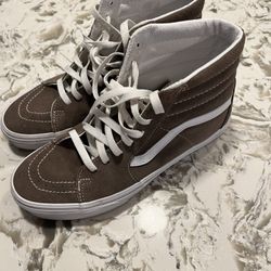Vans (high rise, Beige, Suede)