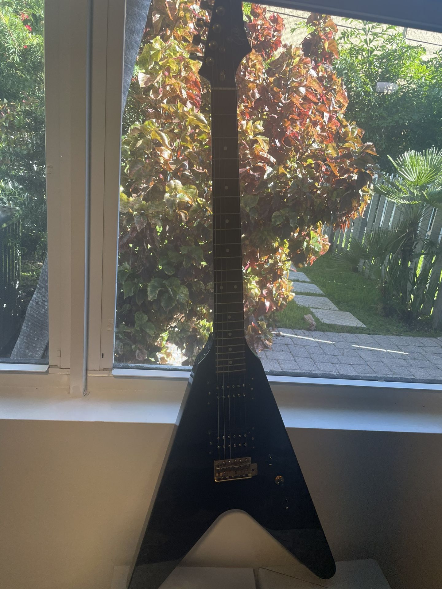 Black Classic Flying Collectors Rare Flying V Guitar Rare Collection Comparable To Gibson