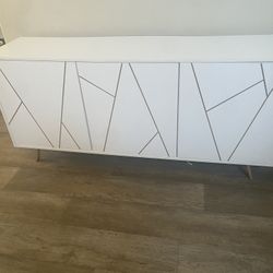 White TV Stand 