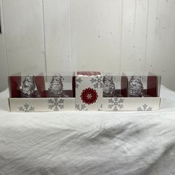 Santa tiny taper holders Williams Sonoma