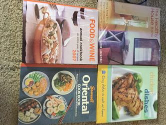 Cooking Book for all kinds of cuisine 6books for $25