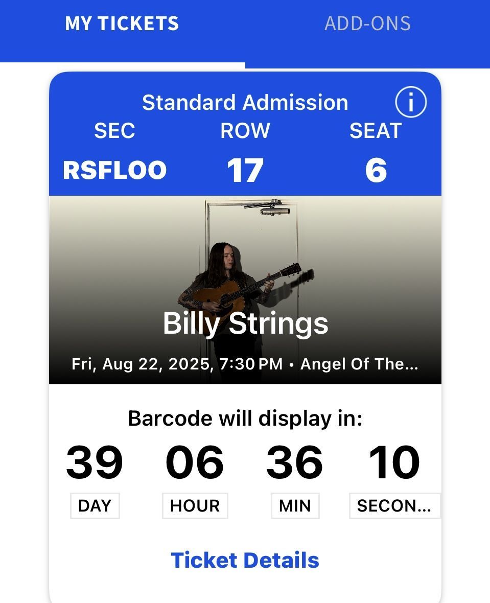 Billy Strings Aug 22 Everett, WA