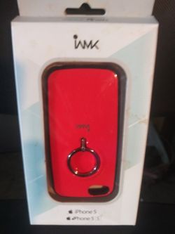 i5 Finger Ring Bumper Case - Red