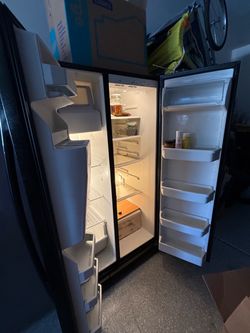 Black Side-by-Side Refrigerator