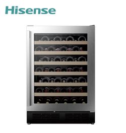 Hisense 23.4-in W 54-Bottles Stainless Steel Built-In /freestanding Indoor Wine Cooler