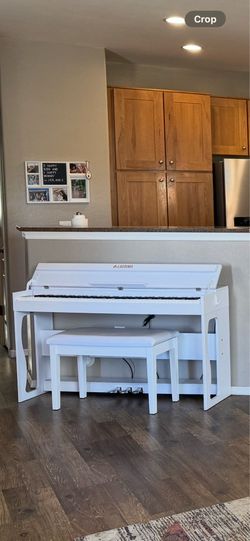 White Digital Piano