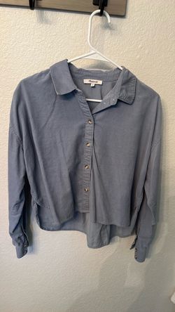 Madewell cropped shirt button up