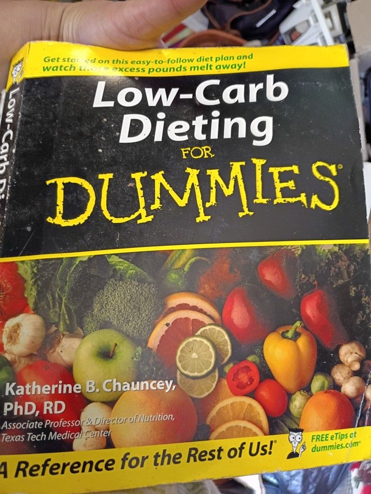 Low Carb Dieting For Dummies Paperback 