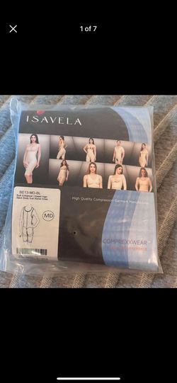 isavela comprexxwear butt enhancer closed high back body suit medium