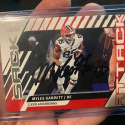 Myles Garrett Autograph Signed NFL Card Cleveland Browns 