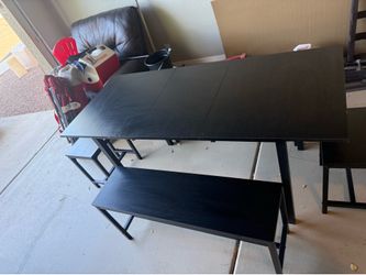 5-Piece 2 Benches & 2 Stools)