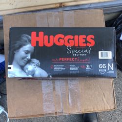 66Count! Huggies Special Delivery  Disposable Baby Diapers Size N